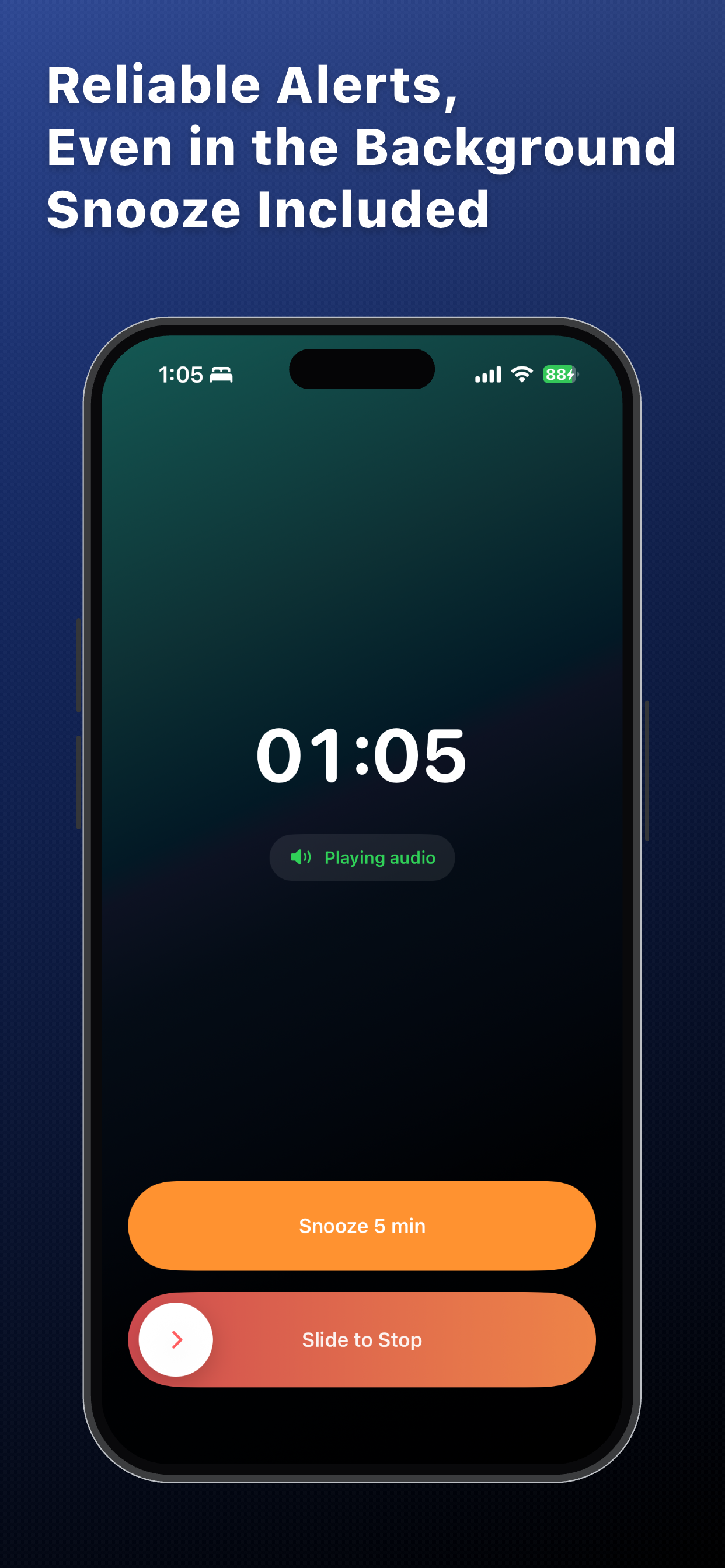 Snooze controls during an alarm